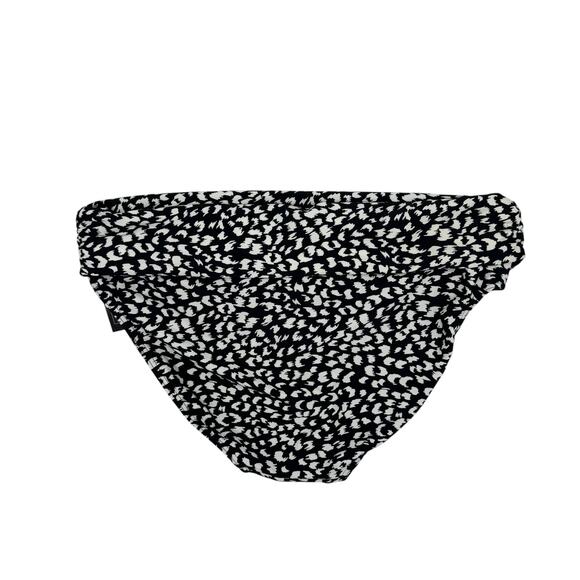 ISLAND ESCAPE *NEW* Animal Kingdom Tahiti Printed Swim Bottom Black White Sz 14 - Picture 2 of 3